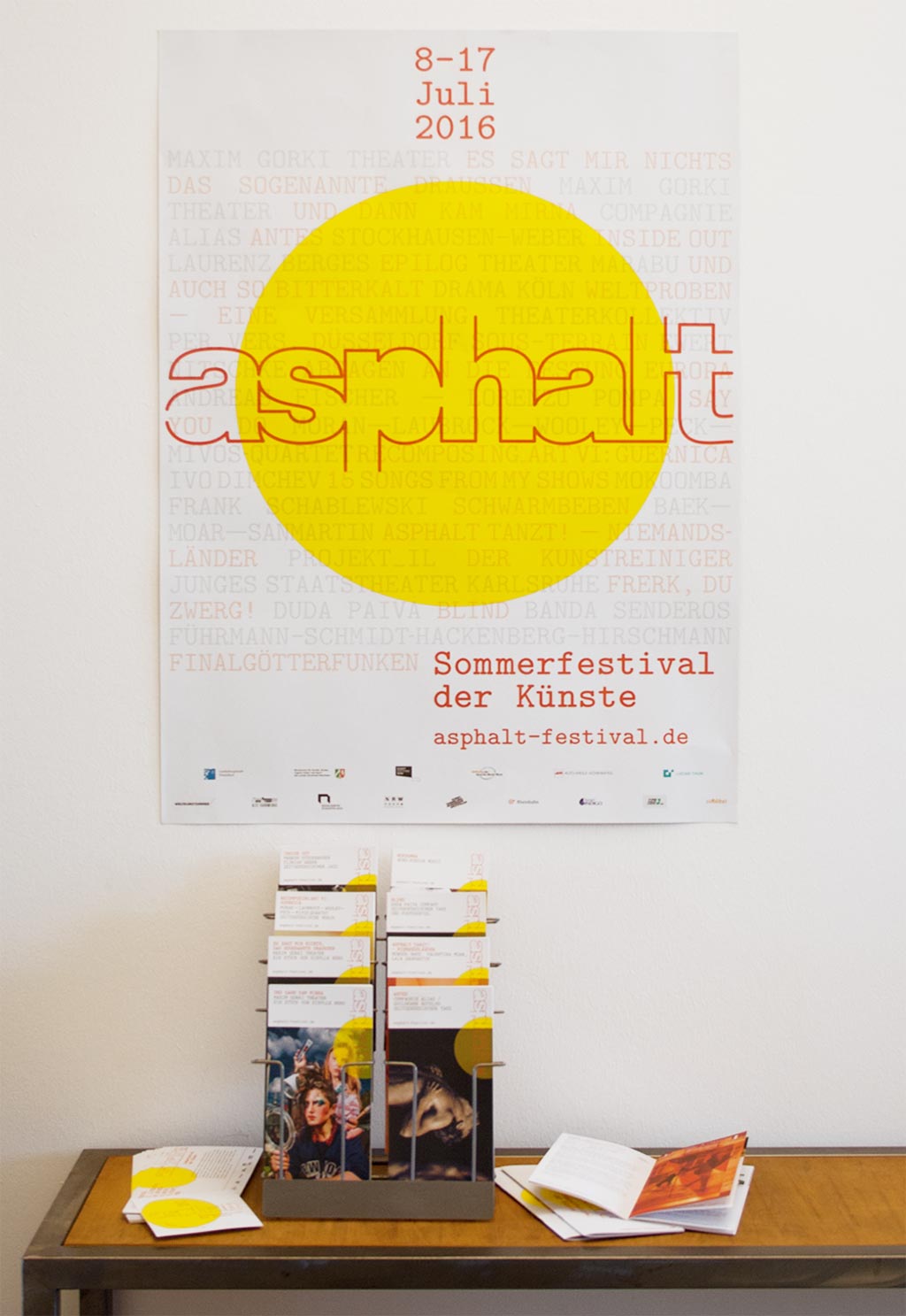 Asphalt 2016 Sommerfestival der Künste Düsseldorf plakat